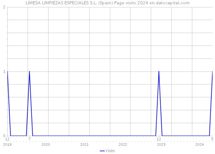 LIMESA LIMPIEZAS ESPECIALES S.L. (Spain) Page visits 2024 