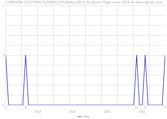 COMPAÑIA CULTURAL FLAMENCA FLAMALLORCA SL (Spain) Page visits 2024 