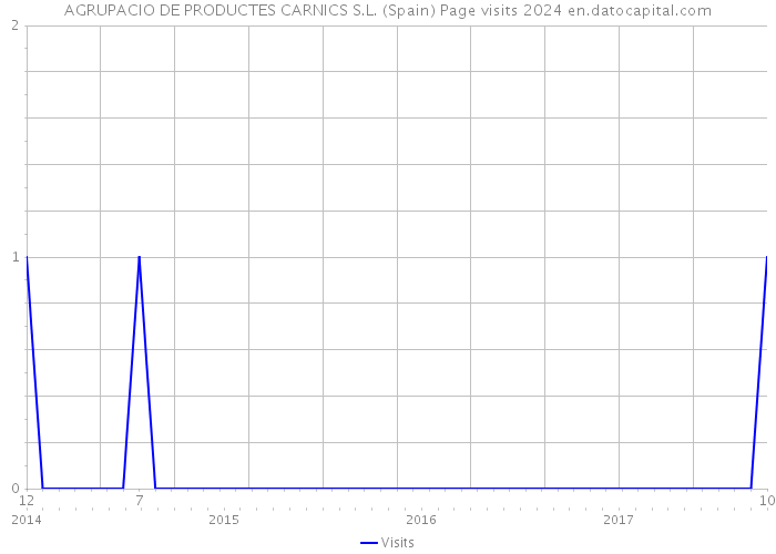 AGRUPACIO DE PRODUCTES CARNICS S.L. (Spain) Page visits 2024 