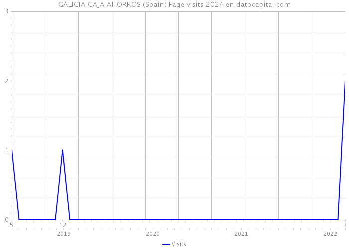 GALICIA CAJA AHORROS (Spain) Page visits 2024 