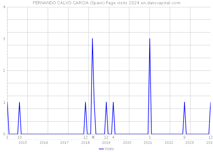 FERNANDO CALVO GARCIA (Spain) Page visits 2024 