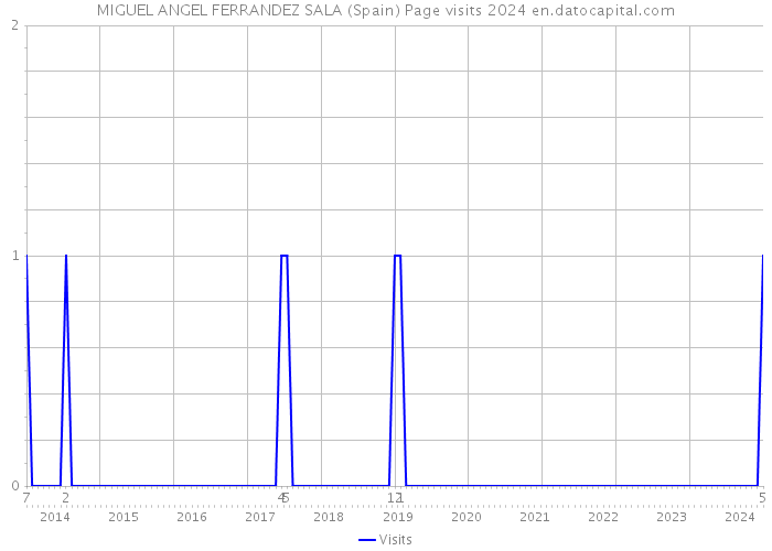 MIGUEL ANGEL FERRANDEZ SALA (Spain) Page visits 2024 