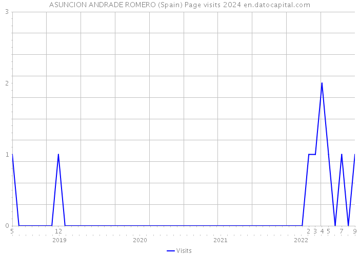 ASUNCION ANDRADE ROMERO (Spain) Page visits 2024 