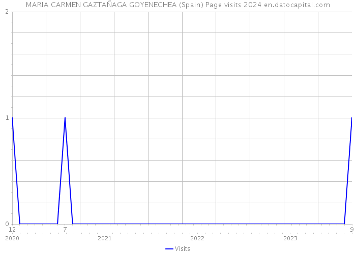 MARIA CARMEN GAZTAÑAGA GOYENECHEA (Spain) Page visits 2024 