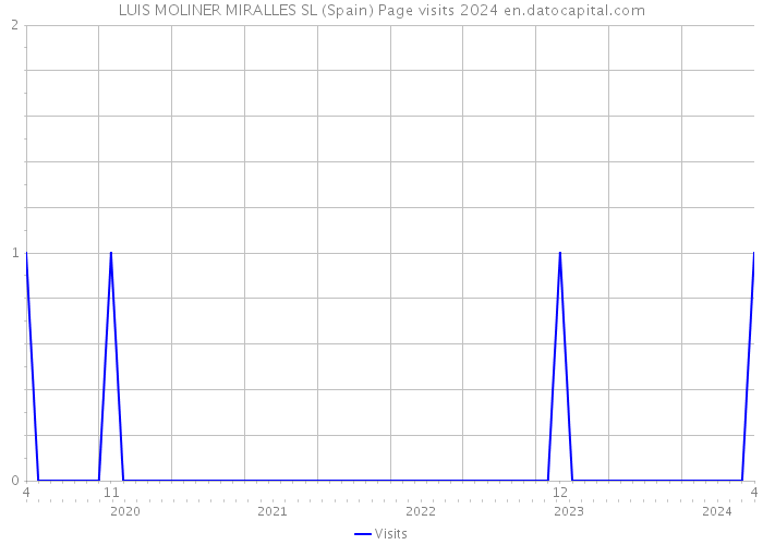 LUIS MOLINER MIRALLES SL (Spain) Page visits 2024 