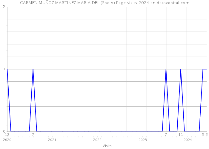 CARMEN MUÑOZ MARTINEZ MARIA DEL (Spain) Page visits 2024 