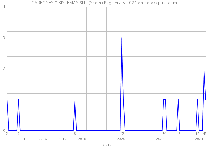 CARBONES Y SISTEMAS SLL. (Spain) Page visits 2024 