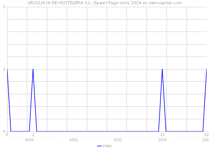 URUGUAYA DE HOSTELERIA S.L. (Spain) Page visits 2024 