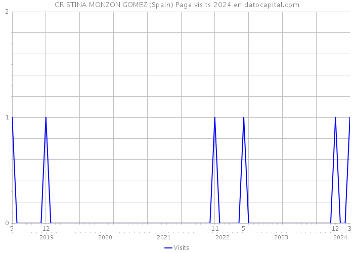 CRISTINA MONZON GOMEZ (Spain) Page visits 2024 