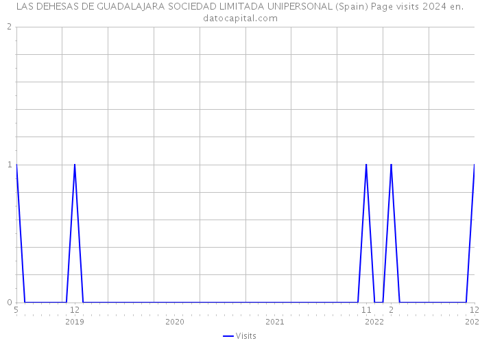 LAS DEHESAS DE GUADALAJARA SOCIEDAD LIMITADA UNIPERSONAL (Spain) Page visits 2024 