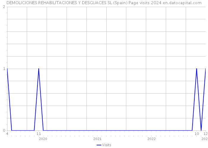 DEMOLICIONES REHABILITACIONES Y DESGUACES SL (Spain) Page visits 2024 
