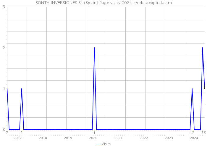 BONTA INVERSIONES SL (Spain) Page visits 2024 