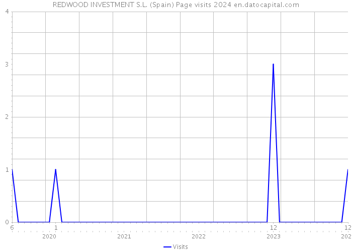 REDWOOD INVESTMENT S.L. (Spain) Page visits 2024 