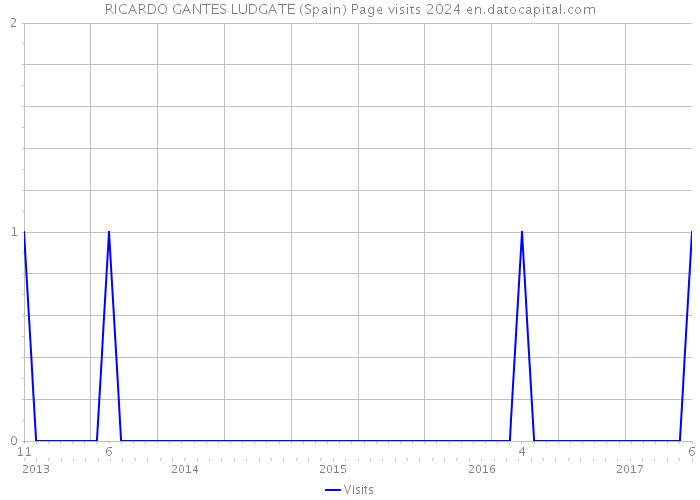 RICARDO GANTES LUDGATE (Spain) Page visits 2024 