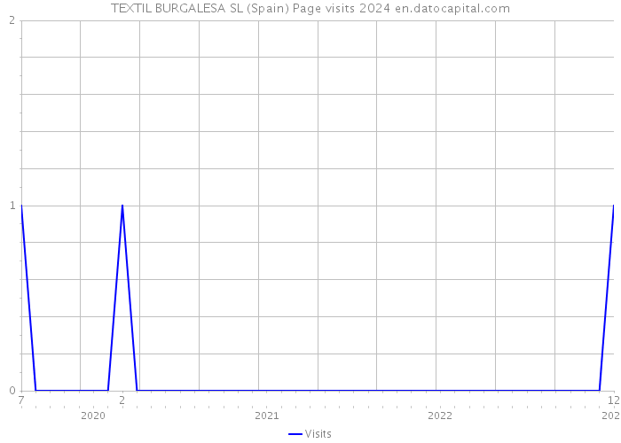 TEXTIL BURGALESA SL (Spain) Page visits 2024 
