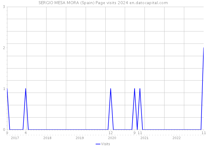 SERGIO MESA MORA (Spain) Page visits 2024 