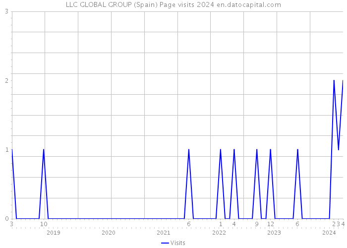 LLC GLOBAL GROUP (Spain) Page visits 2024 