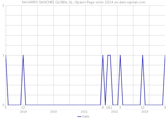 NAVARRO SANCHEZ GLOBAL SL. (Spain) Page visits 2024 