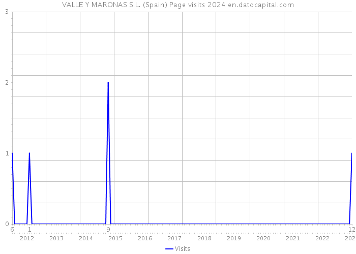 VALLE Y MARONAS S.L. (Spain) Page visits 2024 