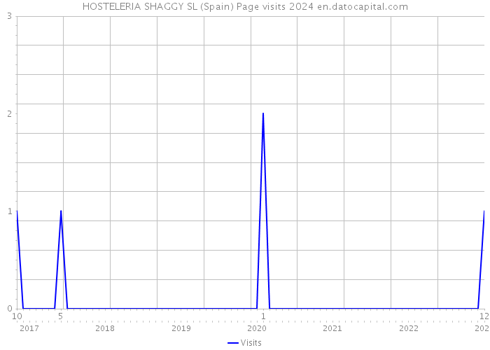 HOSTELERIA SHAGGY SL (Spain) Page visits 2024 