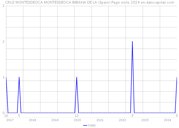 CRUZ MONTESDEOCA MONTESDEOCA BIBIANA DE LA (Spain) Page visits 2024 