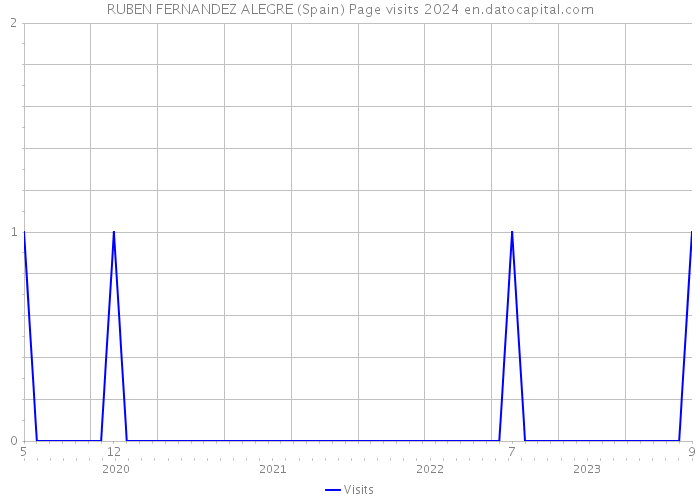 RUBEN FERNANDEZ ALEGRE (Spain) Page visits 2024 