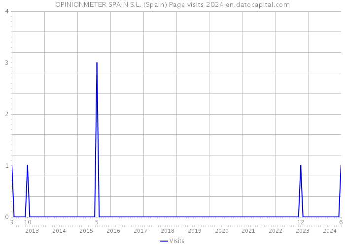 OPINIONMETER SPAIN S.L. (Spain) Page visits 2024 