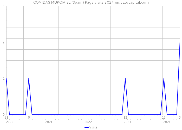COMIDAS MURCIA SL (Spain) Page visits 2024 