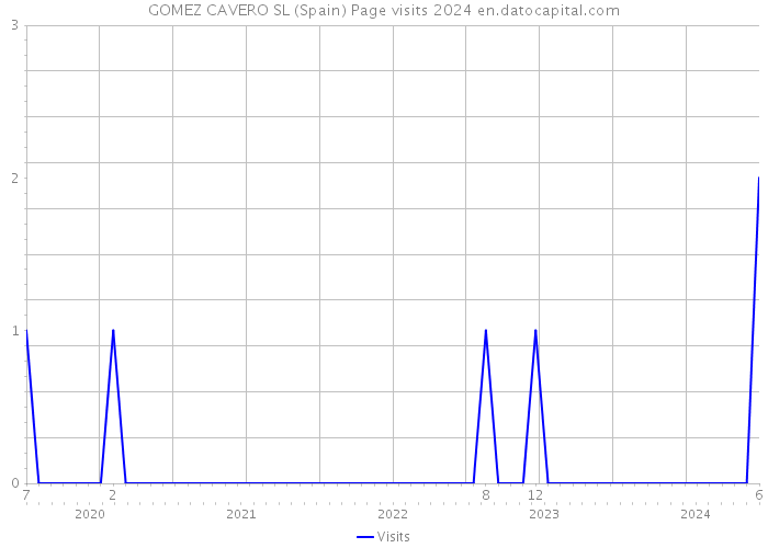 GOMEZ CAVERO SL (Spain) Page visits 2024 