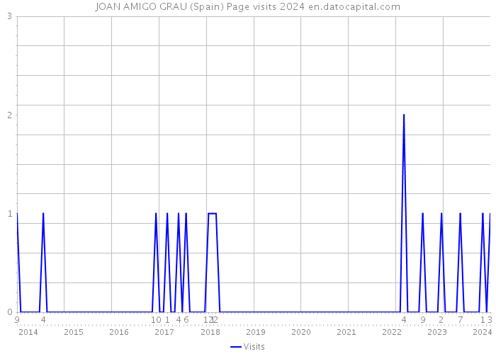 JOAN AMIGO GRAU (Spain) Page visits 2024 