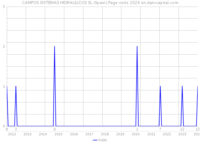 CAMPOS SISTEMAS HIDRAULICOS SL (Spain) Page visits 2024 
