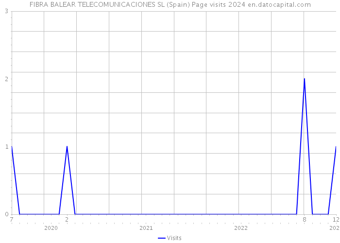FIBRA BALEAR TELECOMUNICACIONES SL (Spain) Page visits 2024 