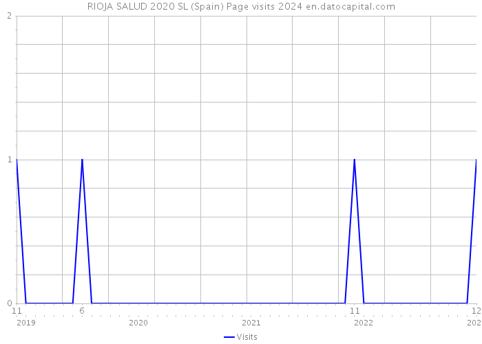 RIOJA SALUD 2020 SL (Spain) Page visits 2024 