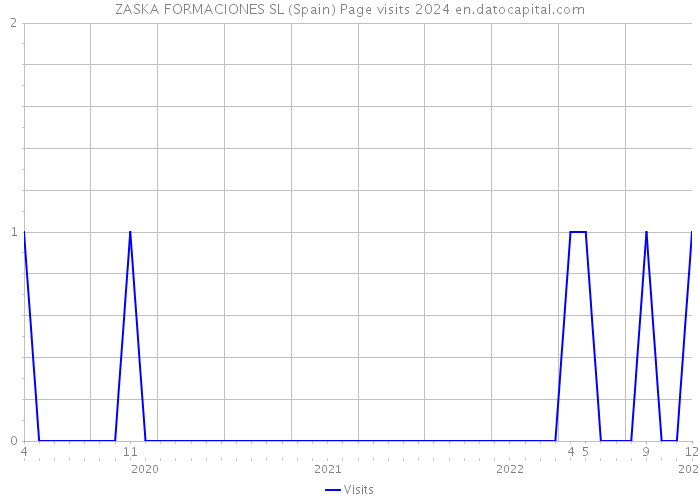 ZASKA FORMACIONES SL (Spain) Page visits 2024 