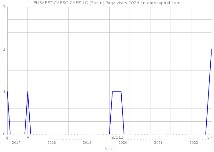 ELISABET CARBO CABELLO (Spain) Page visits 2024 