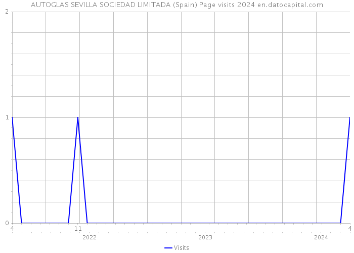 AUTOGLAS SEVILLA SOCIEDAD LIMITADA (Spain) Page visits 2024 