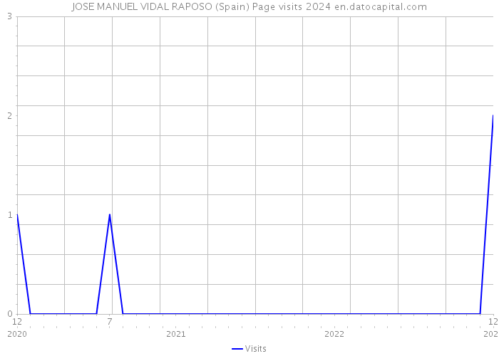 JOSE MANUEL VIDAL RAPOSO (Spain) Page visits 2024 