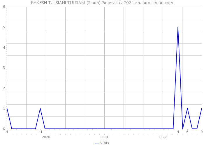 RAKESH TULSIANI TULSIANI (Spain) Page visits 2024 