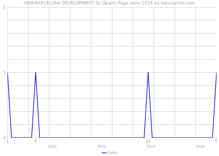 NEW BARCELONA DEVELOPMENT, SL (Spain) Page visits 2024 