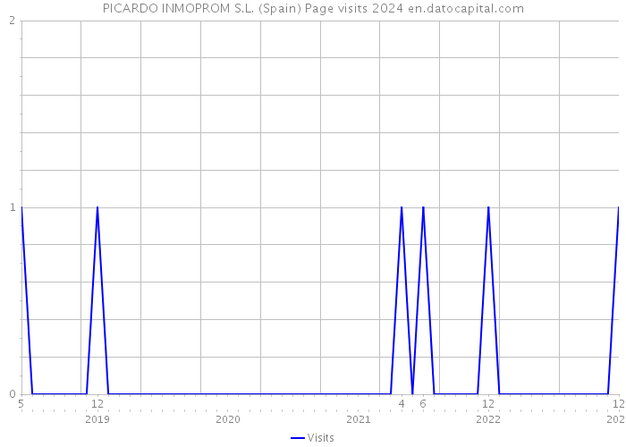 PICARDO INMOPROM S.L. (Spain) Page visits 2024 