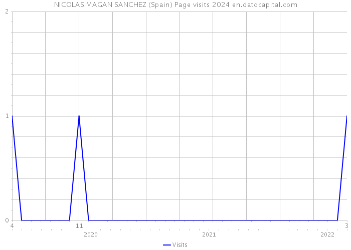 NICOLAS MAGAN SANCHEZ (Spain) Page visits 2024 