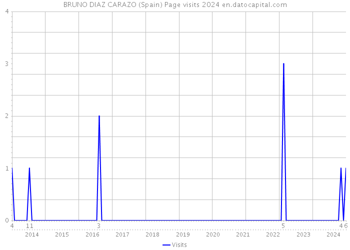 BRUNO DIAZ CARAZO (Spain) Page visits 2024 