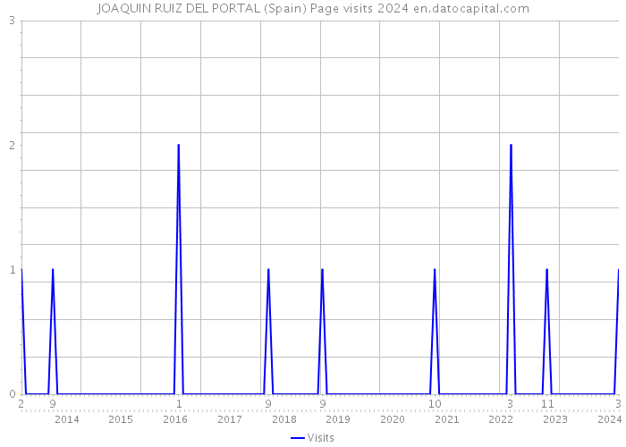 JOAQUIN RUIZ DEL PORTAL (Spain) Page visits 2024 