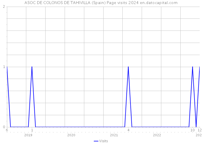 ASOC DE COLONOS DE TAHIVILLA (Spain) Page visits 2024 