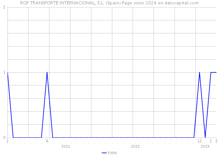 RGP TRANSPORTE INTERNACIONAL, S.L. (Spain) Page visits 2024 