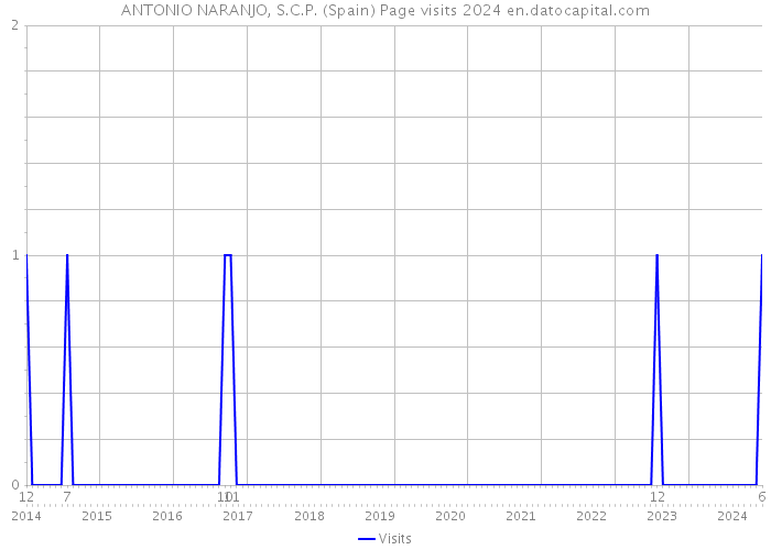 ANTONIO NARANJO, S.C.P. (Spain) Page visits 2024 