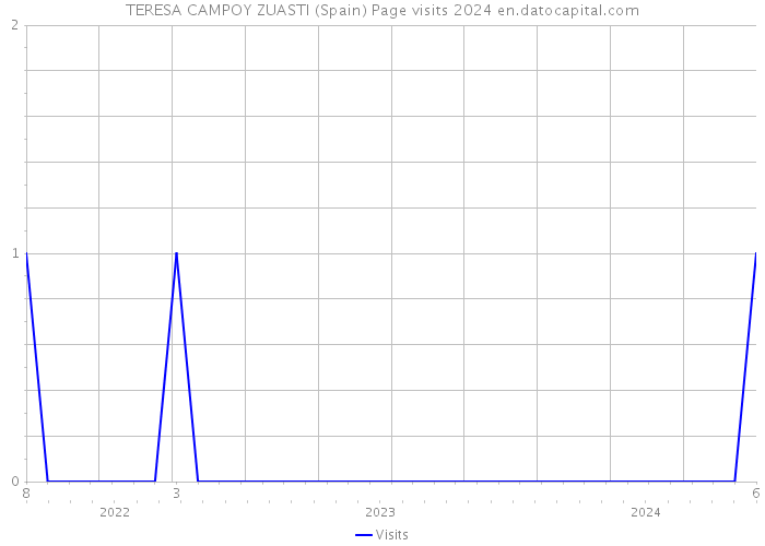 TERESA CAMPOY ZUASTI (Spain) Page visits 2024 