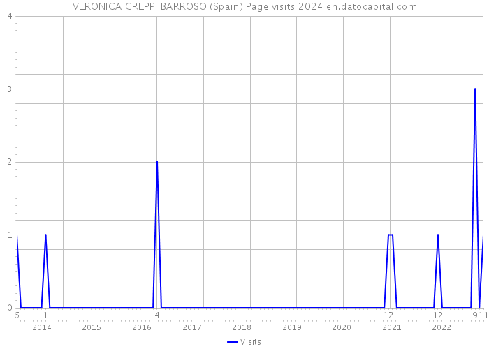 VERONICA GREPPI BARROSO (Spain) Page visits 2024 