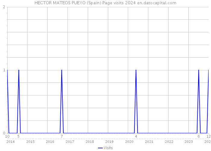 HECTOR MATEOS PUEYO (Spain) Page visits 2024 