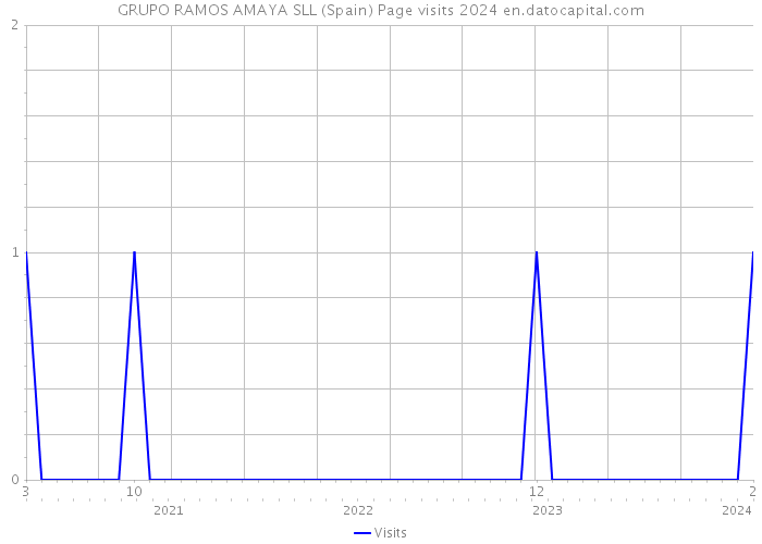 GRUPO RAMOS AMAYA SLL (Spain) Page visits 2024 